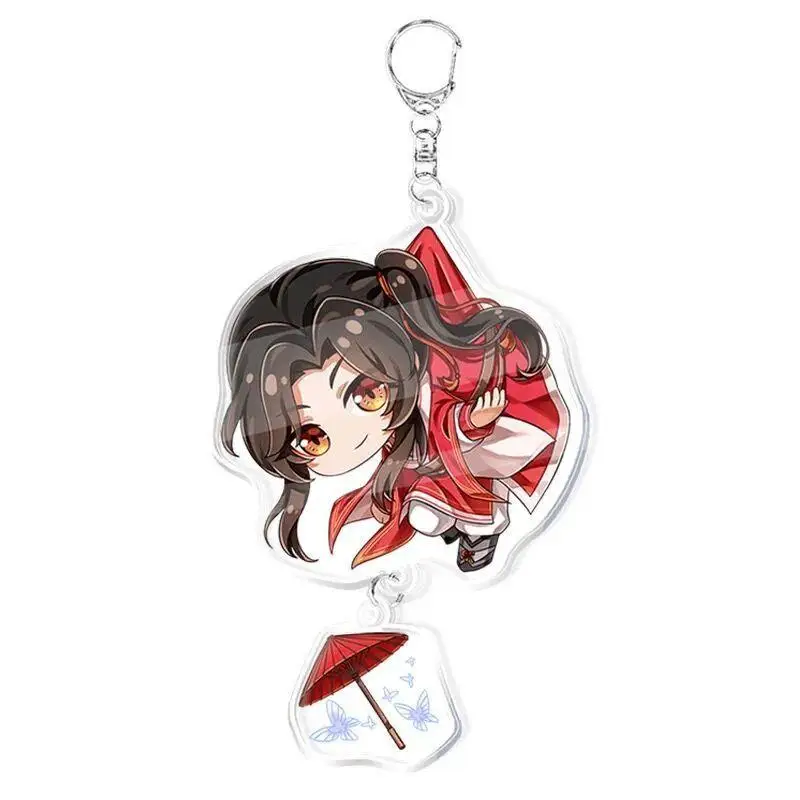 Cute Mo Dao Zu Shi Anime Keychain Woman Tian Guan Ci Fu Cute Funny Key Ring Kids Keyring Cosplay Key Chain Jewelry