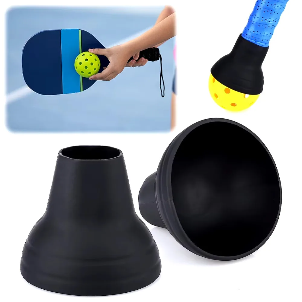 2pcs Pickleball Ball Retriever Fits All Standard Pickleball Paddles Pickleball Grabber Silicone Paddle Grip Universal