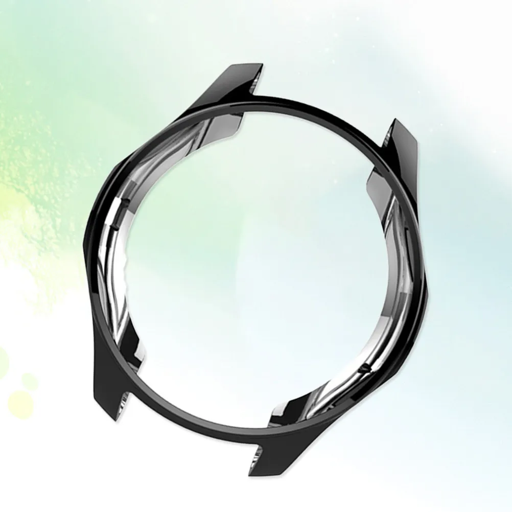 Fotografia 3: Capa Protetora para Relógio Gear S4 Preta, Estrutura Protetora Macia, Anti-Risco, Capa Completa à Prova de Choque para Relógio Inteligente
