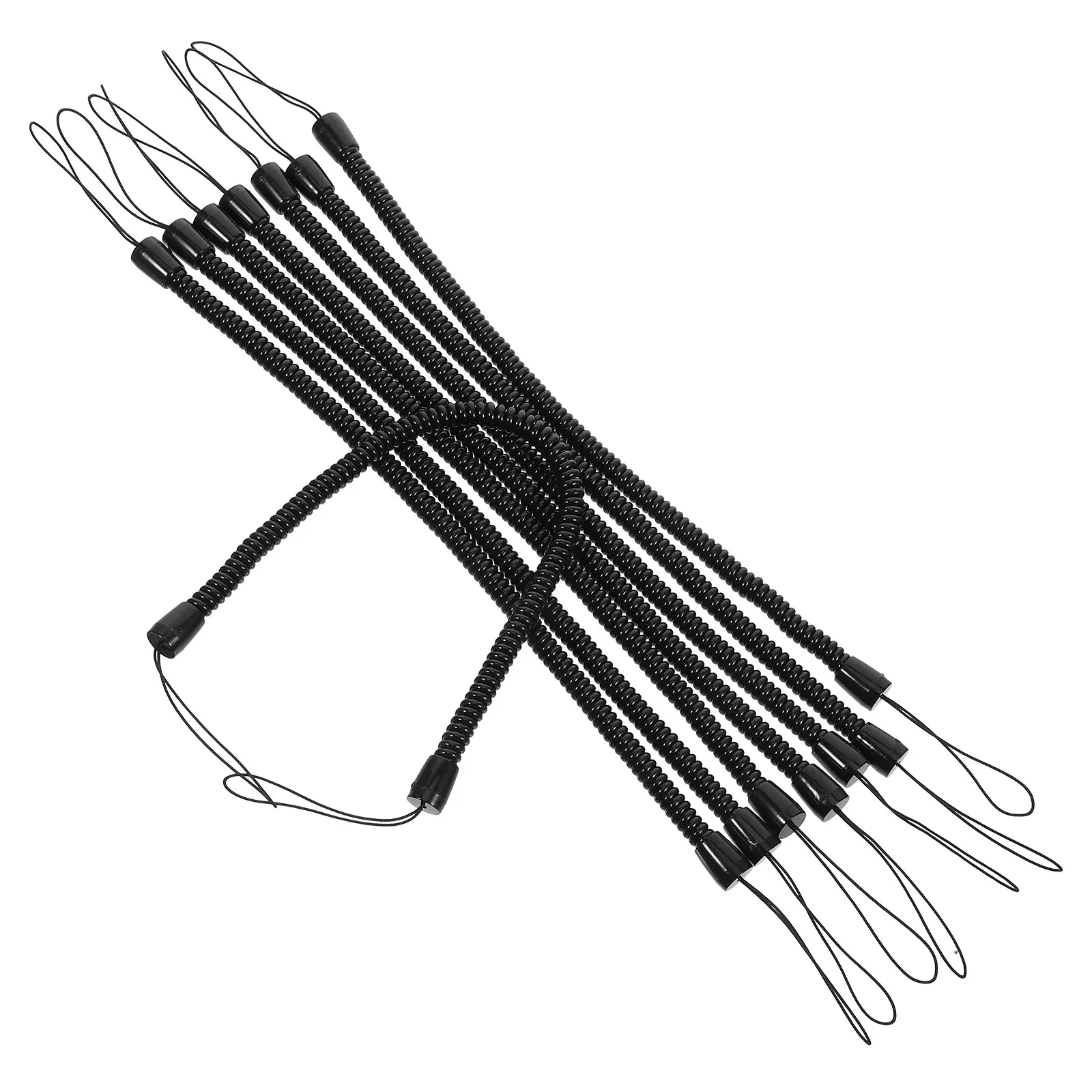 

8pcs Straps Elastic Touch Lanyard Lost Rope Stylus Cord Spring Straps Tablets Pen Retainer Desk Organizer