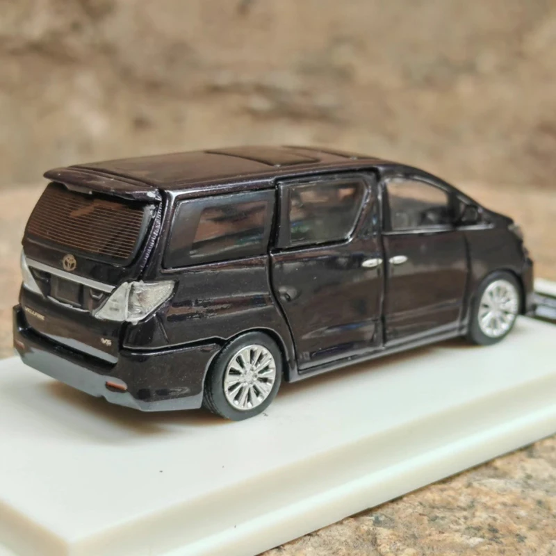 BBS 1:64 مقياس 2013 Vellfire 3.5Z GOLDEN EYES II نموذج سيارة مصنوع من خليط معدني هدية تذكارية للكبار عرض ثابت
