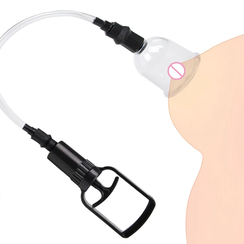 Breast Pussy Pump Enlargement Nipple Clamps Vagina Sucker Vacuum Suction Cup BDSM Clitoris Bondage Clip Simulator Sex Toys Women