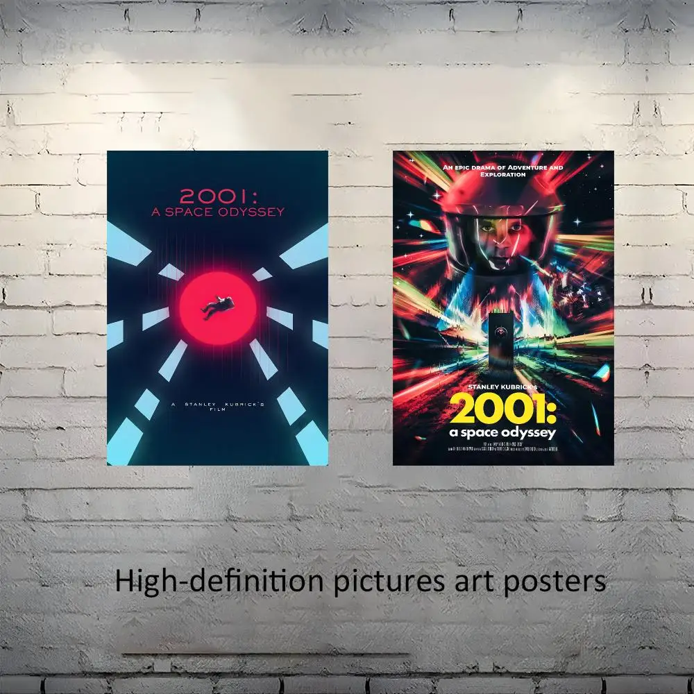 2001 A Space Odyssey Poster Frameless poster pp Matte adhesive paper for Living room hallway bedroom