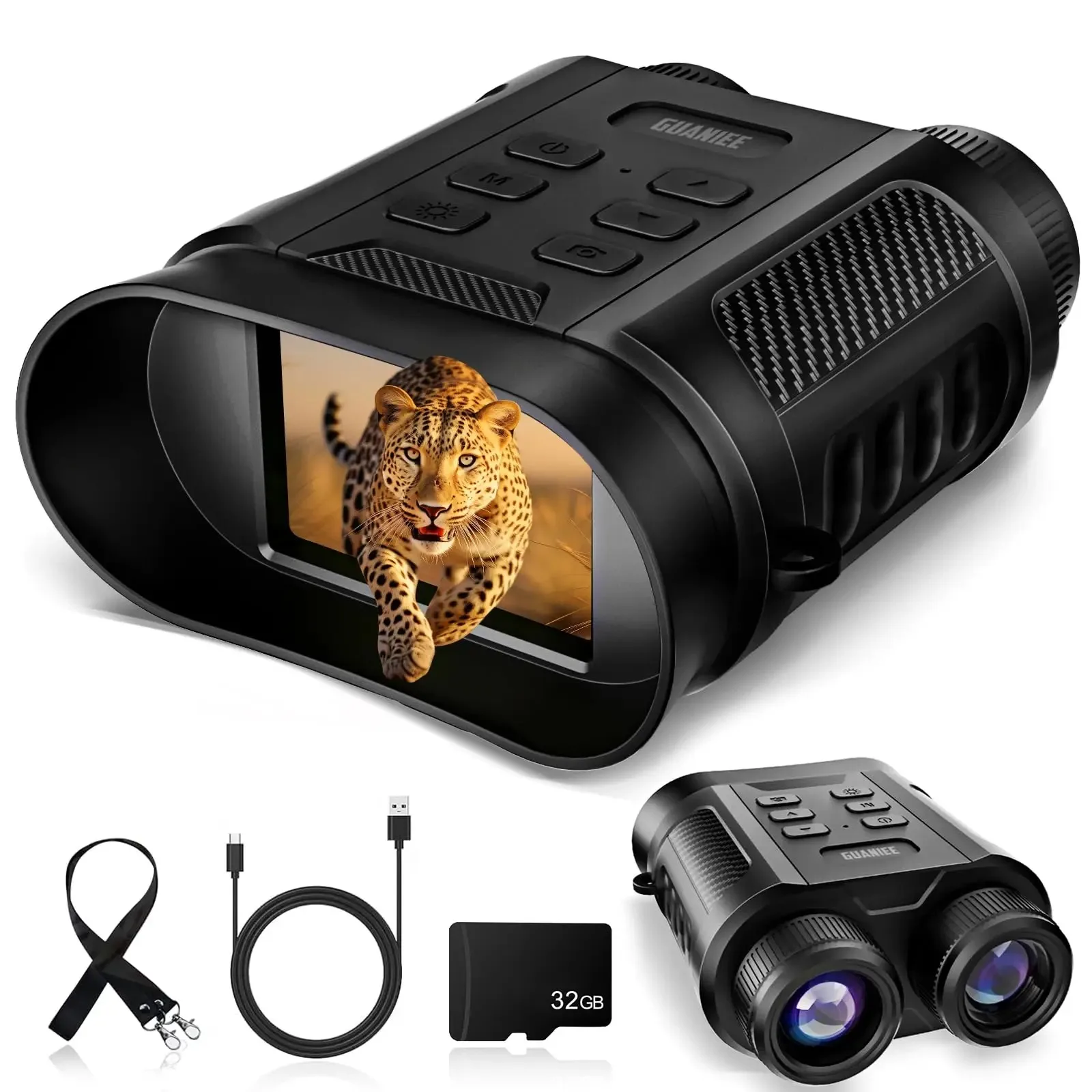 

Infrared night vision telescope camera hunting recorder camping 4M screen recorder 300M full HD 1080P camera 8x zoom telescope