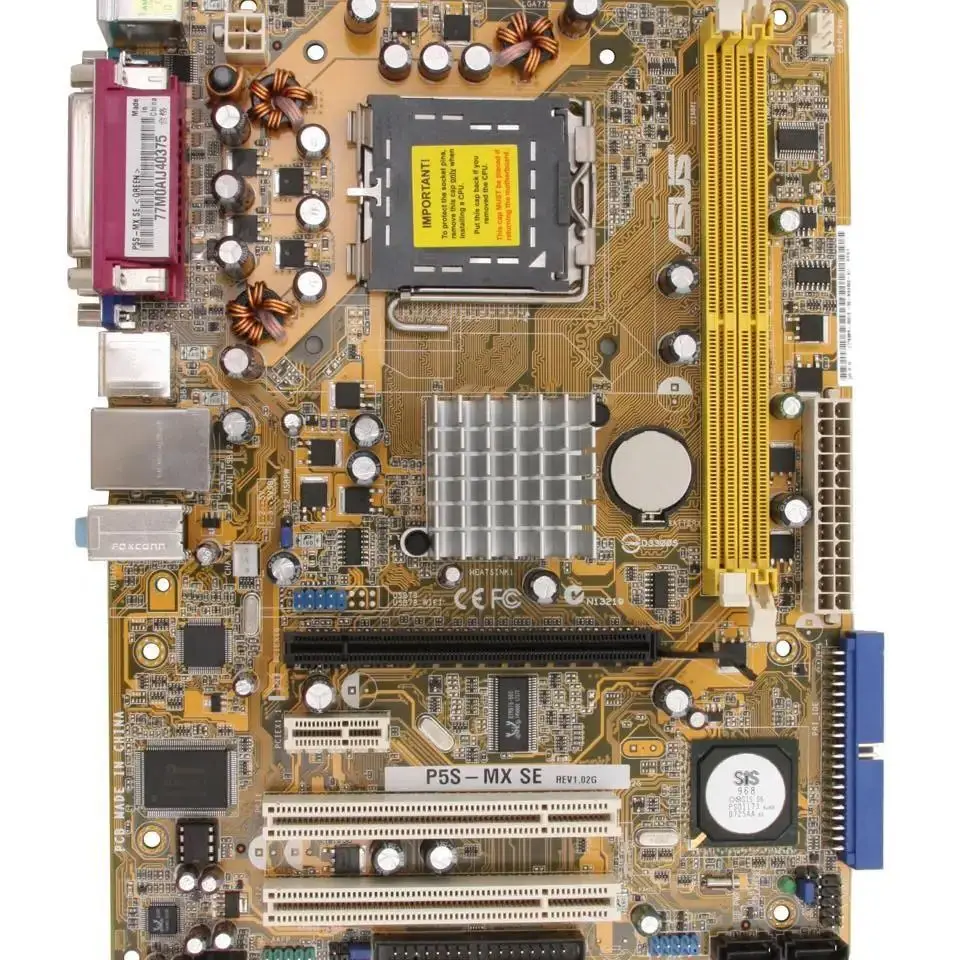 

Материнская плата Asus P5S-MX SE LGA 775 2 × DDR2 SiS 671FX PCI-E 16X Micro ATX