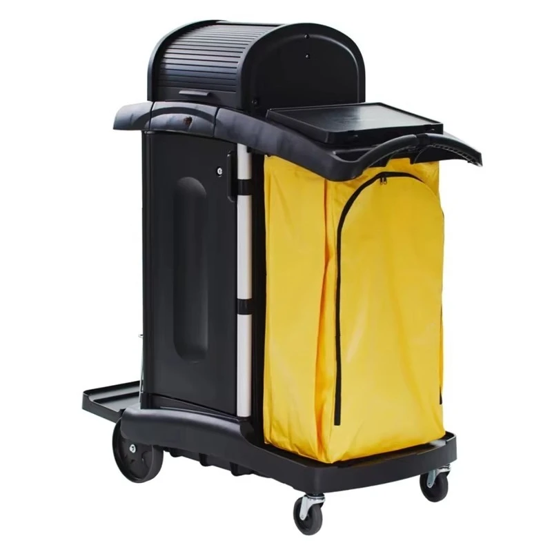 Commercial Cleaning Hotel Bar Janitorial Trolley Cleaning Supplies Service Cart