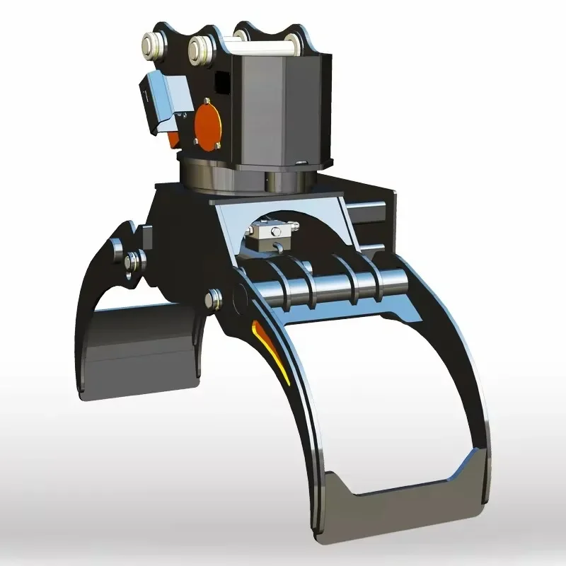 6-15t Excavator Attachment Grapple, Ultra Durable Flat Claw, High Load & Wear Resistant