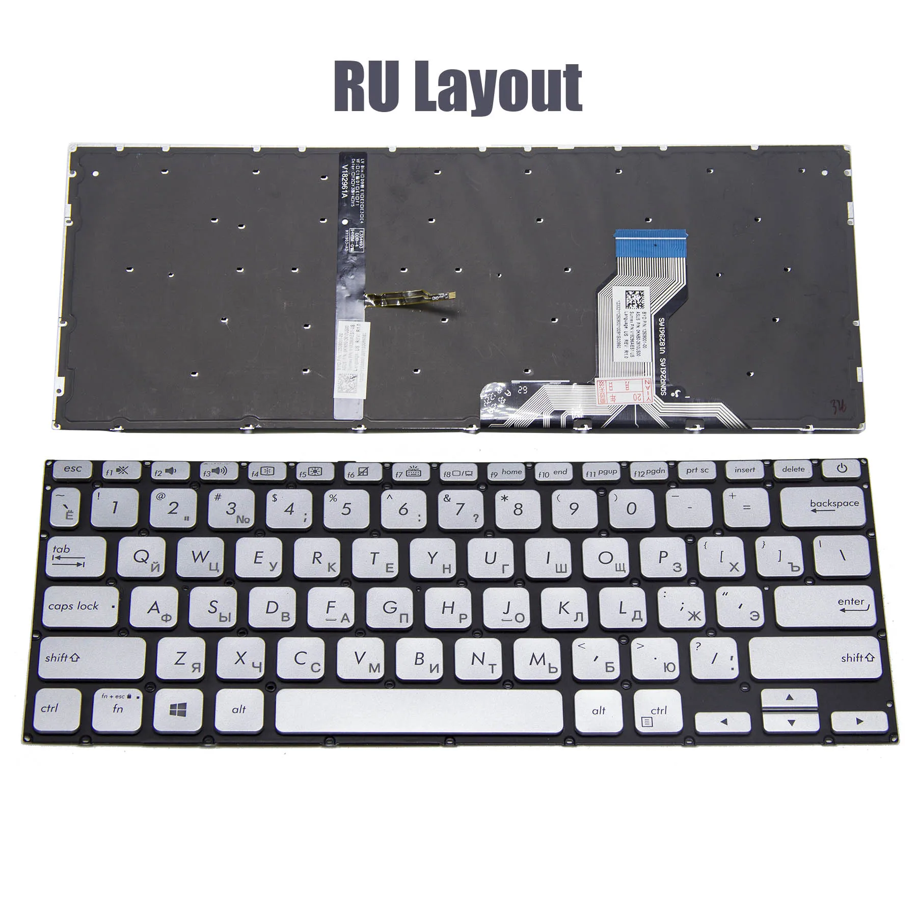 New US Russian Keyboard For ASUS VivoBook 14 X420 X420F X420FA X420U A420F A420 A420U S420 S420UA P1411F P1411FA Backlit RU