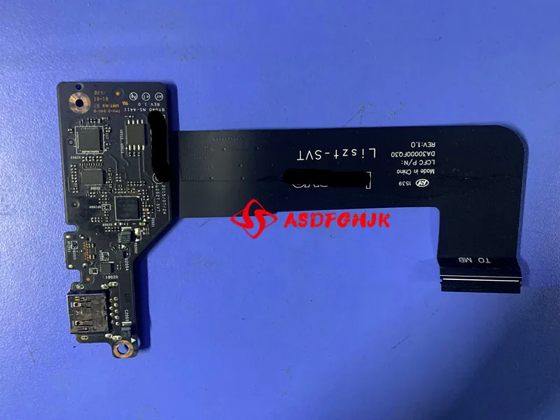 For Lenovo Yoga 900-13ISK Yoga 900-13 USB Board YOGA 900-13 BYG40 NS-A411 REV 1.0 WITH CABLE  Tested Fast Shipping