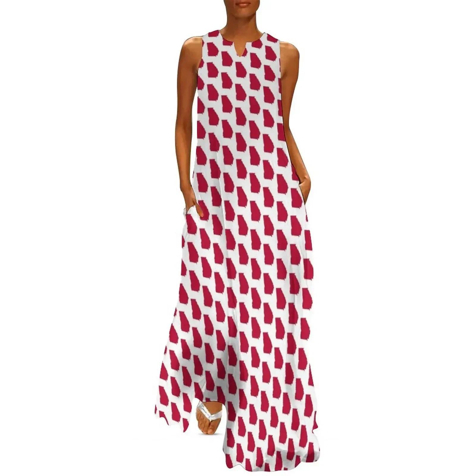 

Bulldog Red Georgia Long Dress woman dress dress for woman wedding dresses for woman prom 2025