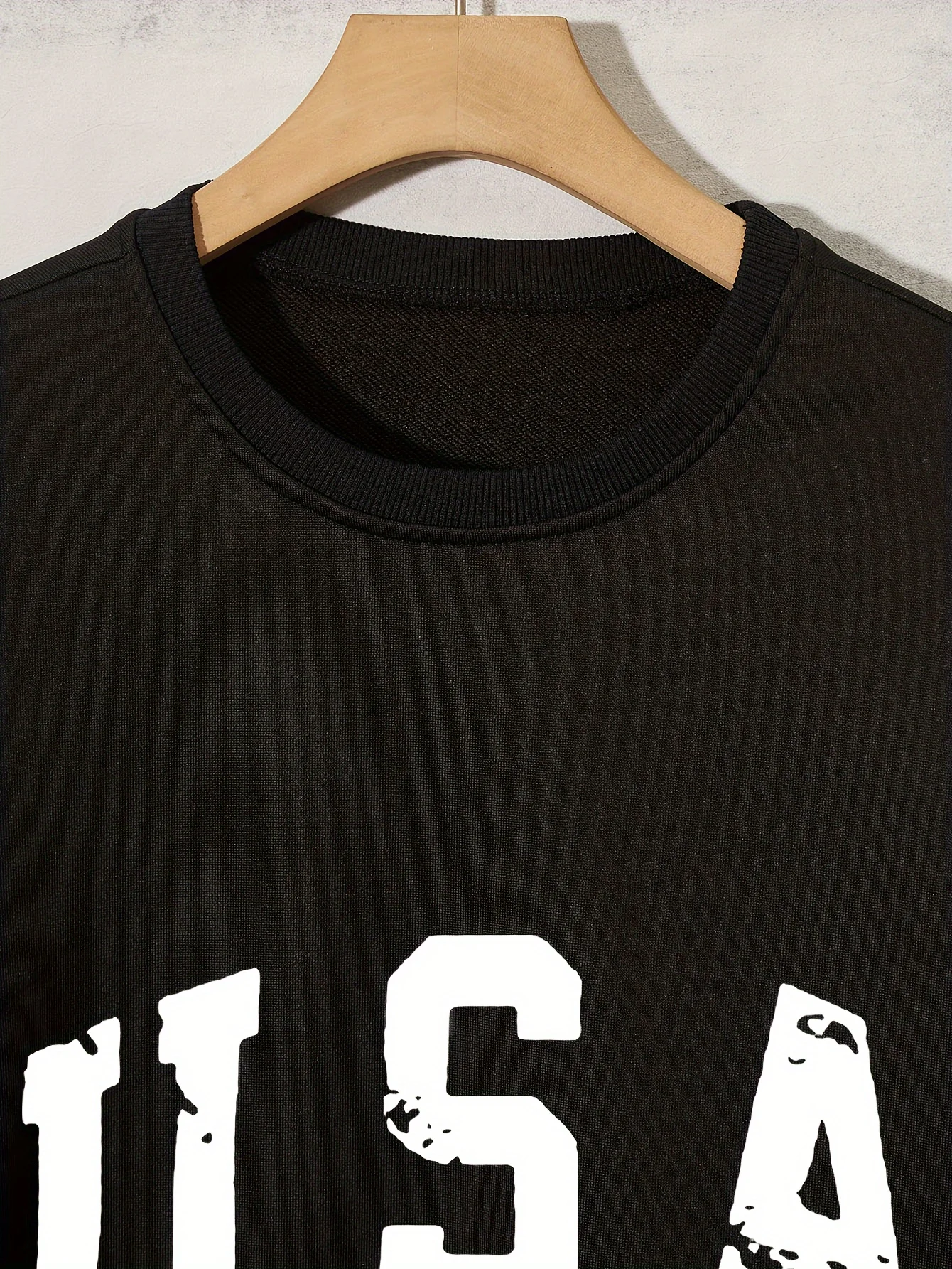 بلوفر رجالي برقبة دائرية وأكمام طويلة، نمط العلم الأمريكي، بلوزة غير رسمية فضفاضة لملابس الرجال في الخريف والشتاء #5