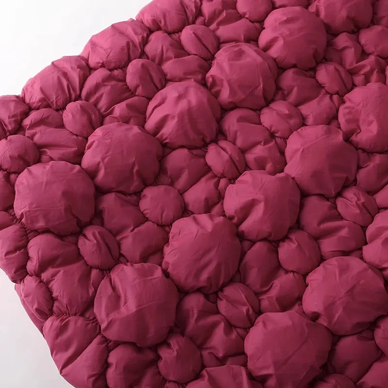 

3d цветы ткань, пальто, хлопковые куртки, жилеты, юбки, сумки, швейные ткани для лоскутного шитья, эластичная стеганая хлопковая ткань с пузырьками