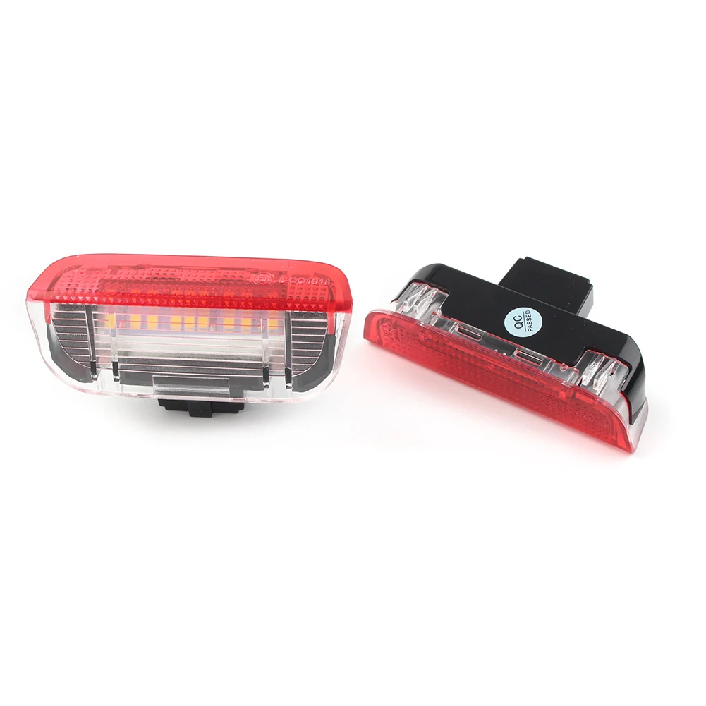 Feux de porte de voiture à LED pour VW Golf GTi, EOS, Jetta, Passat CC, Contrastant, Rocco, Polo, Tiguan, Touareg, Premium, Blanc, Rouge, 2 pièces