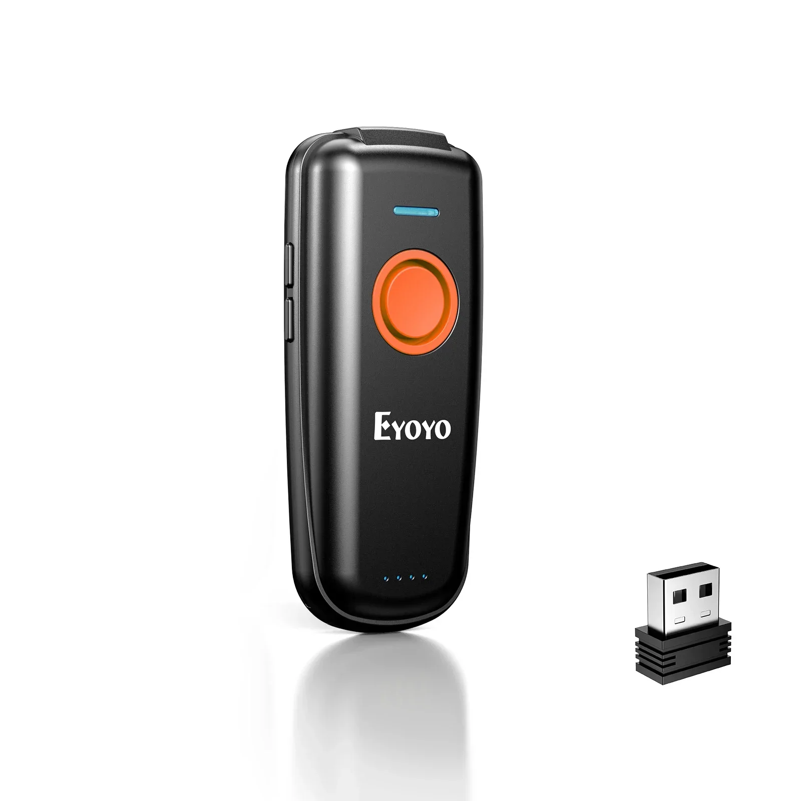 EYOYO EY-023L Mini 1D Barcode Scanner - 2.4G/Bluetooth Wireless for Android/iOS/Windows, Laser Reader with Auto-Sleep