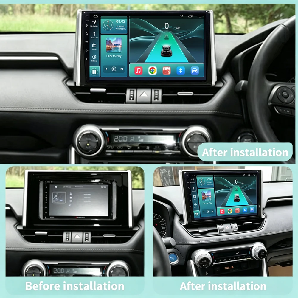 Cortex-A76 Octa-Core Android 16 Car Radio For Toyota RAV4 2020 - 2025 Stereo Head Unit Multimedia Player Touch Screen Car GPS BT