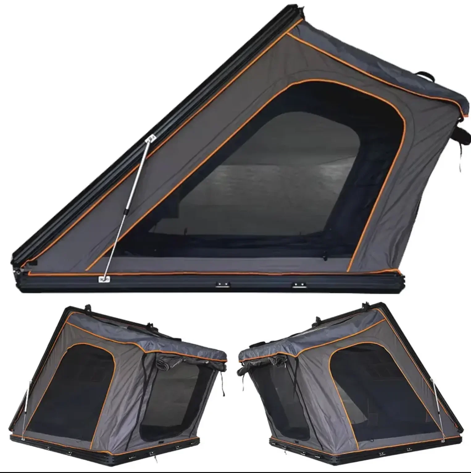 Spacious Roof Top Tent Family Camping Shelter Panoramic Skylight Design Car Rack Adapter Kit for Outdoor
