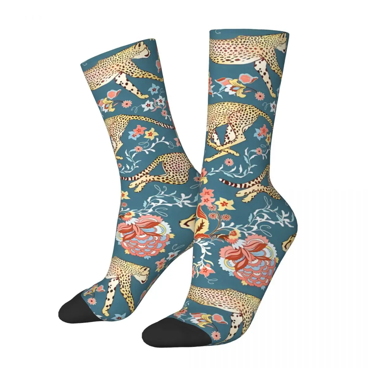 Cheetah Chintz Colorful And Eccentric Kawaii Socks Shopping Cartoon Pattern Socks