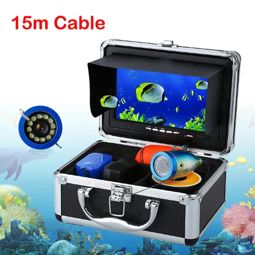 防水水中釣りカメラ,冬の魚群探知機,氷,海,川,釣り,7インチ,1000TVl,ip68,15m, 30m, 50m