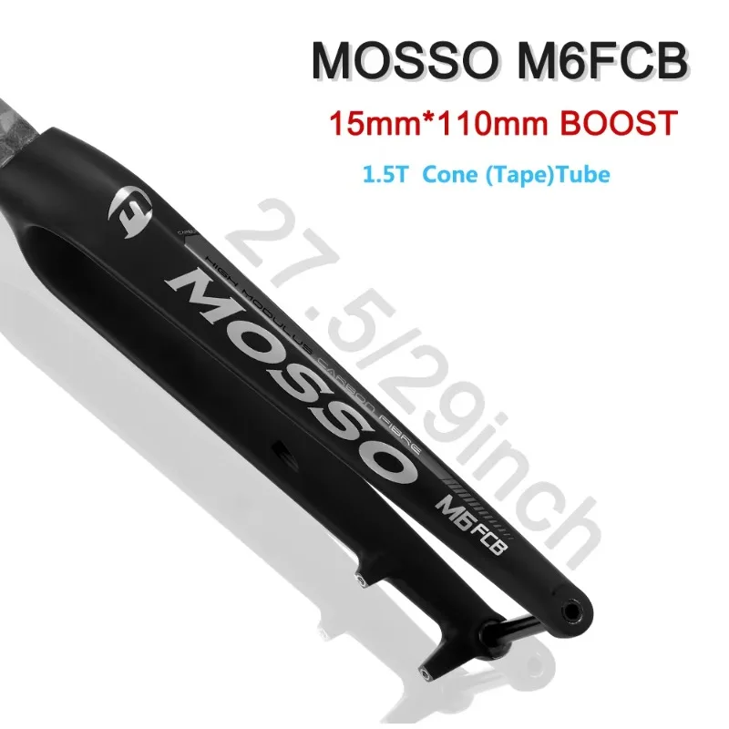 Mosso M6FCB BOOST Carbon Rigid Fork 27.5/29" Toray‑T700 Carbon MTB Bicycle Front Fork view 5