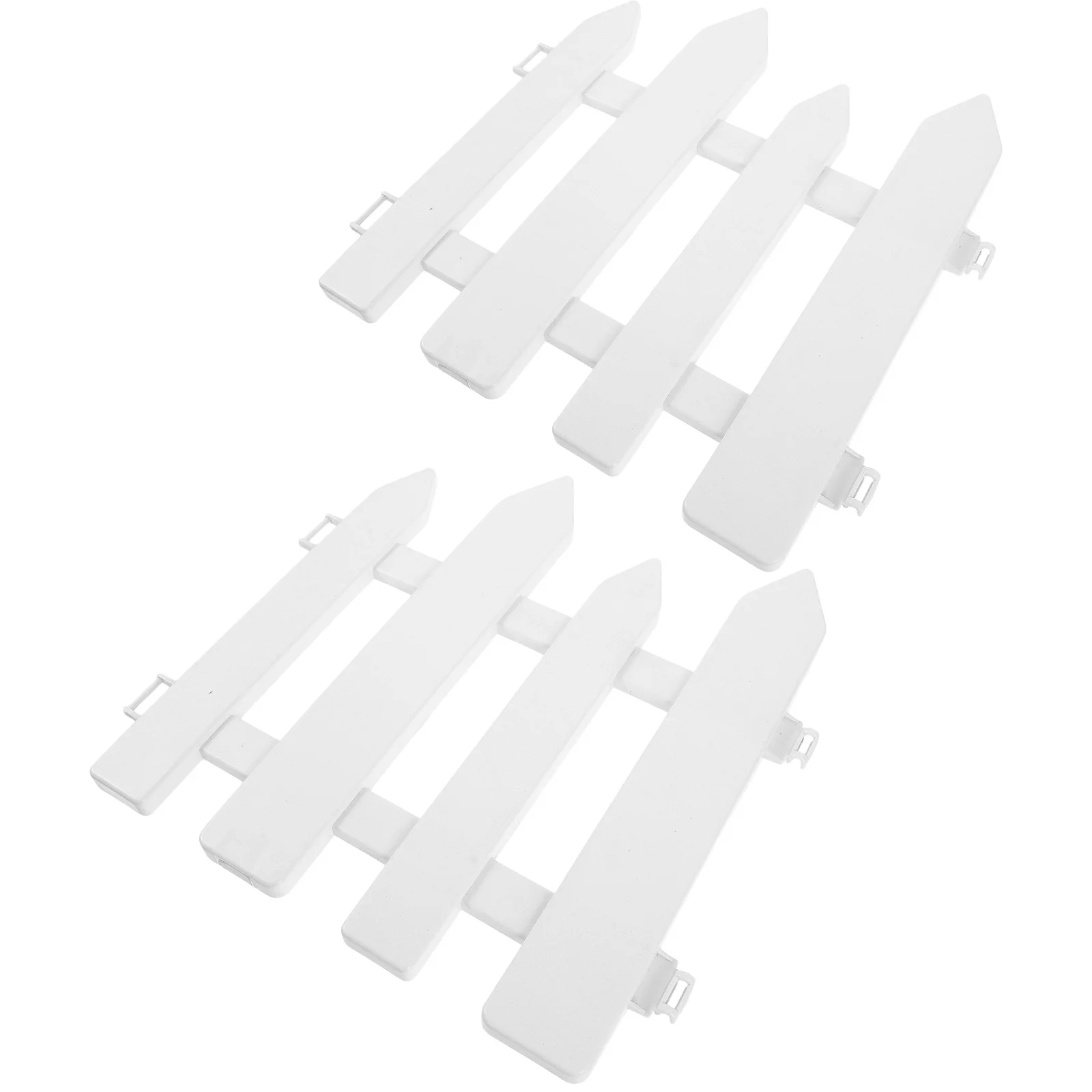 

2Pcs Garden Edging Plastic Landscaping Fence Yard Border Flower Bed Edging Outdoor Protective Decorative Portable Border