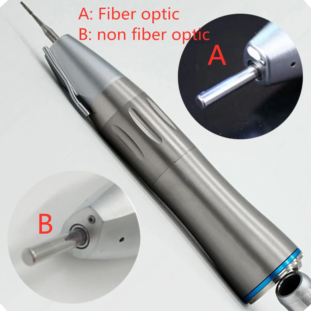 Dental Surgical Low Speed handpiece LED Fiber Optic Straight 1:1 With External Irrigation for dental implant surgical