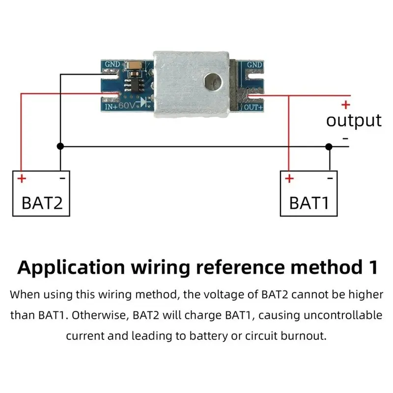 [NEW!CCDD】 20A Solar Backfeed Protection Ideal Diode Module Ideal Diode Rectifier For Solar Charging & Battery Backup Systems