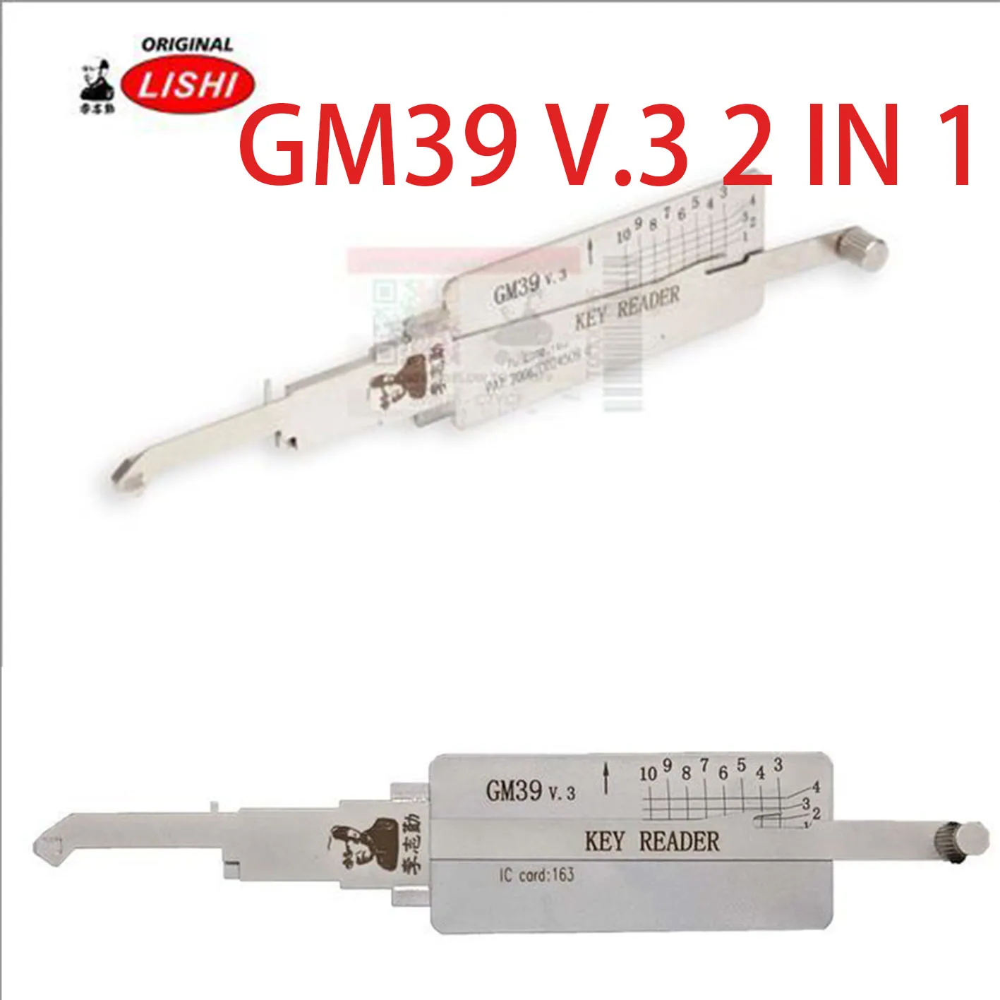 LISHI Auto. Pick - FOR GM Group - Suits Keyways GM-25 (GM39, GM40) - DECODER Only - DR Only *Anti - Glare*