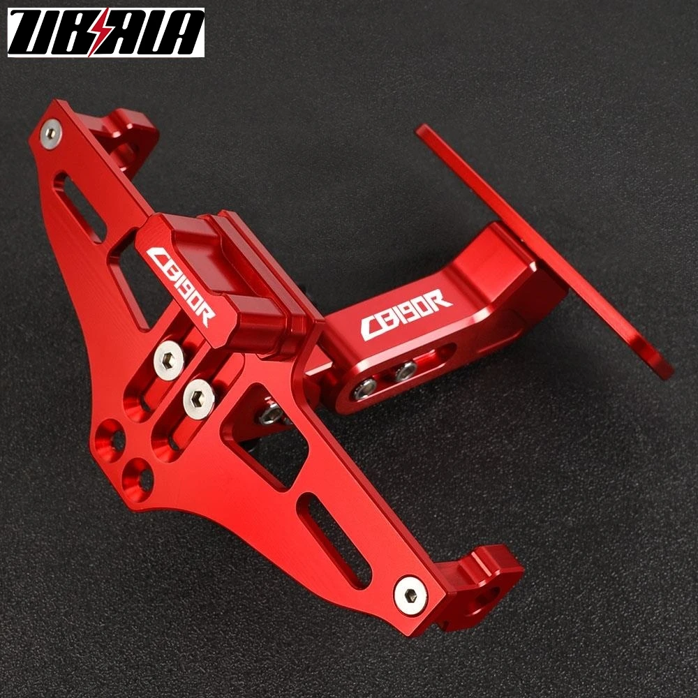 

For HONDA CB190R CB 190R 2015 2016 2017 2018 2019 Motorcycle Adjustable License Plate Bracket Holder LED Turn Signal Lights