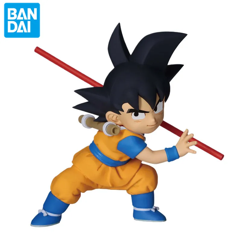 Bandai Genuine Anime Dragon Ball Z Son Goku Vegeta Junior Edition DAIMA Mini Character Model PVC Figure Toy Gift Doll Collection