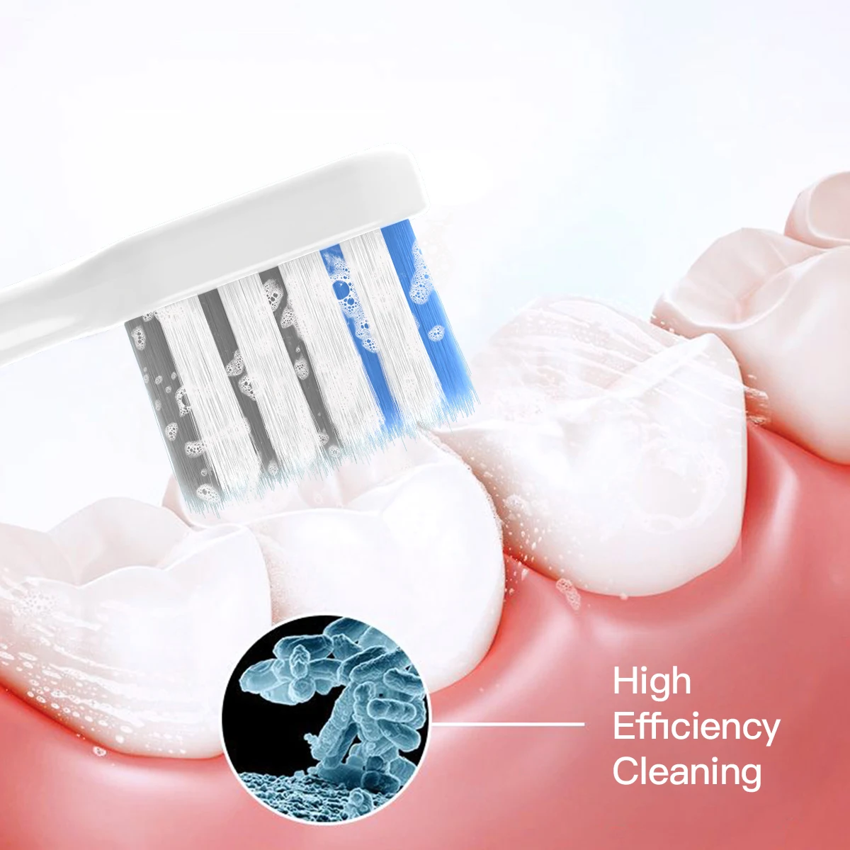 Replacement Toothbrushes Head for XIAOMI MIJIA T200 White/GrayBlue Deep Cleaning Electric Toothbrush Nozzles Soft DuPont Bristle