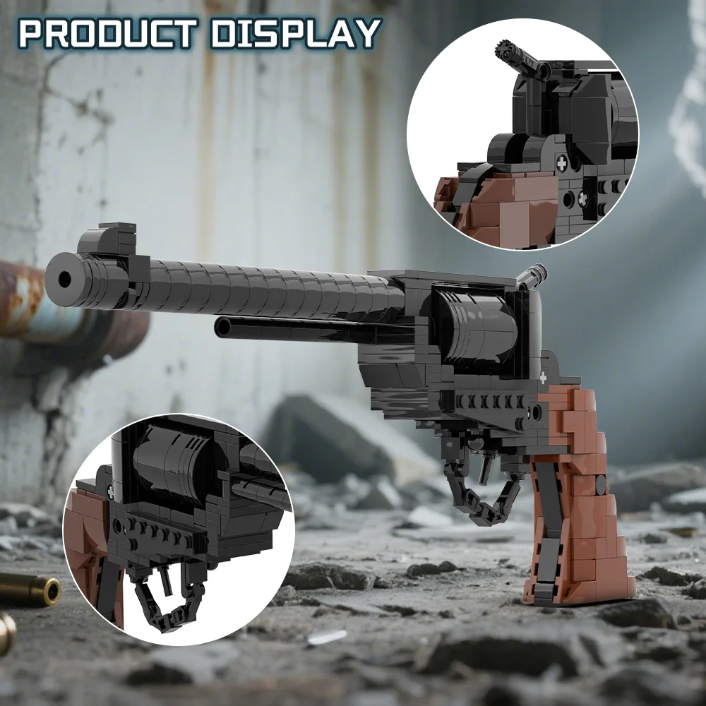 Gobricks MOC コルツモデル 1873 キャバリアリボルバービルディングブロックモデル創造性ピストルレンガ diy 組み立ておもちゃ子供のギフト
