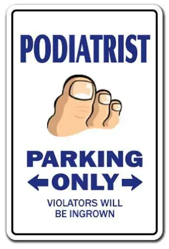 Tin Sign Vintage Metal Sign Podiatrist Sign Toes Toe Feet Doctor Nails Gross Foot Podiatry Sign Man Cave Decorative Aluminum Sig