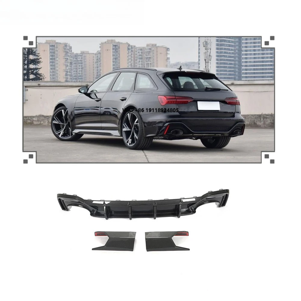 

Comfort Luxury Dry Carbon Fiber Rear Diffuser for RS6 C8 2019-2021