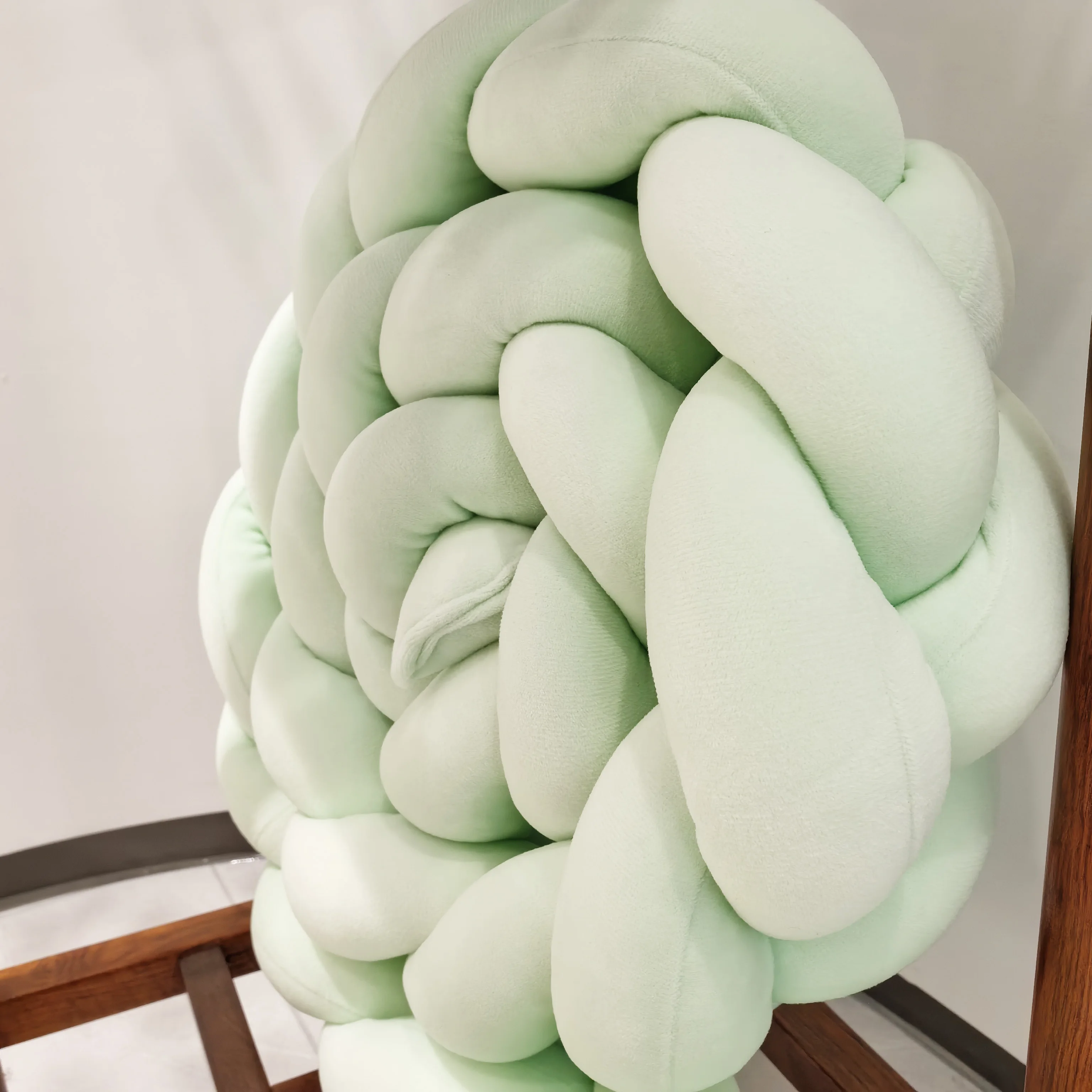 1M/2M/3M/4M Bantal Simpul Kepang Tempat Tidur Bumper Bayi untuk Pelindung Tempat Tidur Bayi Set Tempat Tidur Dekorasi Kamar Tempat Tidur Dekorasi Anak Laki-laki