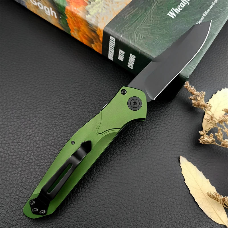 Tactical aluminum alloy handle camping BM9400 outdoor survival D2 blade EDC folding knife