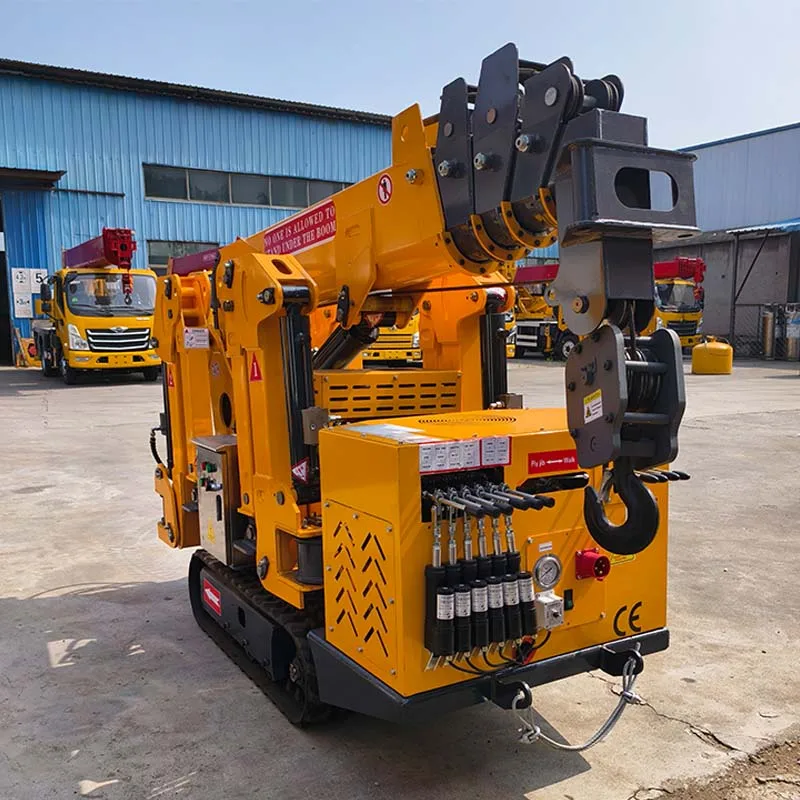Flexible Spider Crane Compact Spider Crane Telescopic Boom Spider Crane 3 Ton 4 Ton Optional Fly Jib 360 Rotation