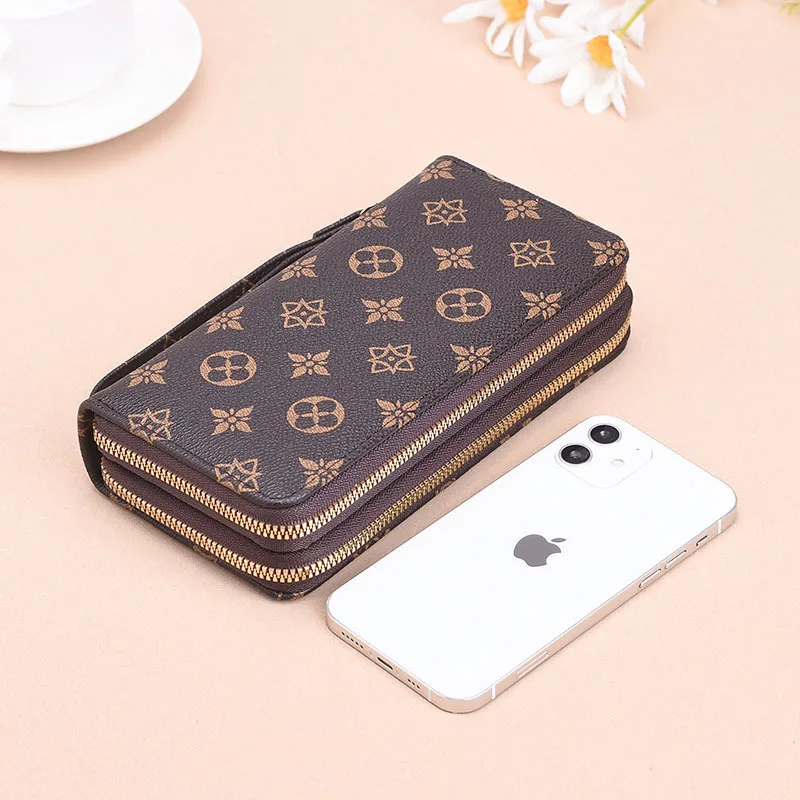 Women Wallets Pu Leather Women Purses Fashion Long Zipper Women\'s Wallet Money Coin Holder Female Long Purse