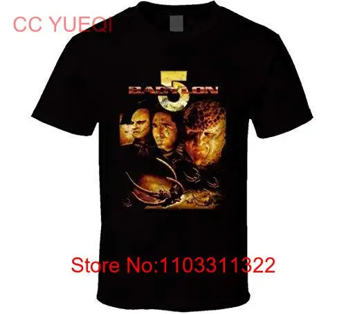 Camiseta de la serie de televisión Babylon 5 90er Jahre, de ciencia ficción, de ciencia ficción, aspecto Gr