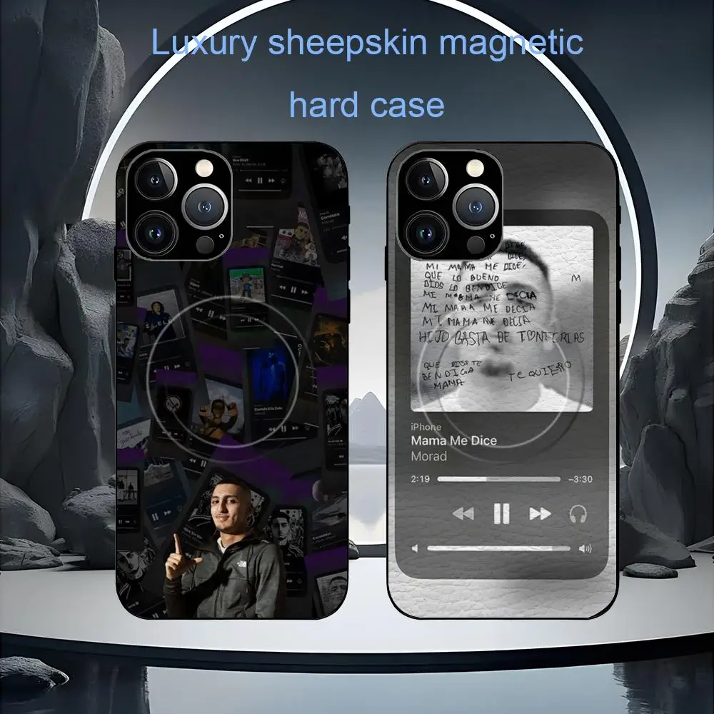 Coque de téléphone Star Cool Morad El Popular pour iPhone 17 16 15 14 13 12 11 Plus Pro Max, luxe haut de gamme, Magsafe, en peau de mouton