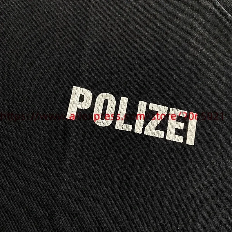 POLIZEI Kanye T Shirt Men Women 1:1 High Quality Summer Style Fashion T-shirt Tops Tee