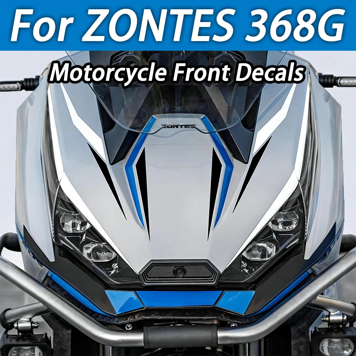 Para ZONTES Zontes 368G 368 G 2024 pegatinas de motocicleta Moto Scooter decoración del área de la cabeza vinilo impermeable accesorios calcomanías Kits