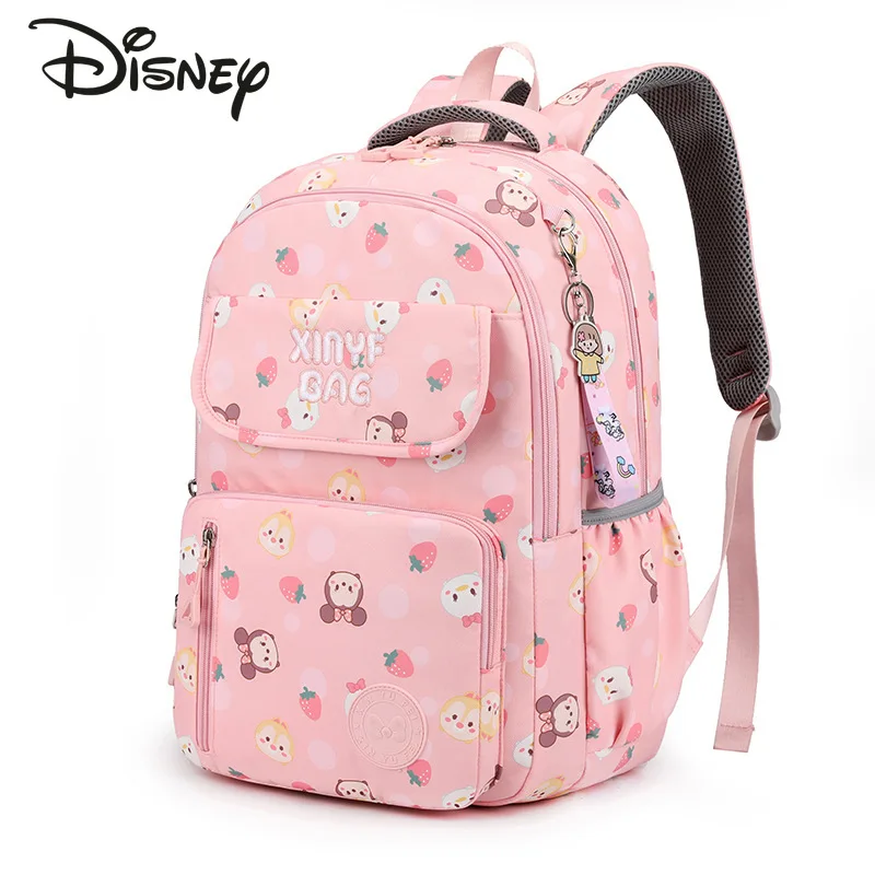 Disney 2022 New Children's Backpack Boys and Girls Backpack Ridge Protection Large-capacity Lightweight Children's School Bag