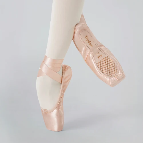 Imagen 2 del producto Zapatos de punta de Ballet de bailarina para niñas, zapatos de Ballet profesionales de satén rosa para mujer para bailar