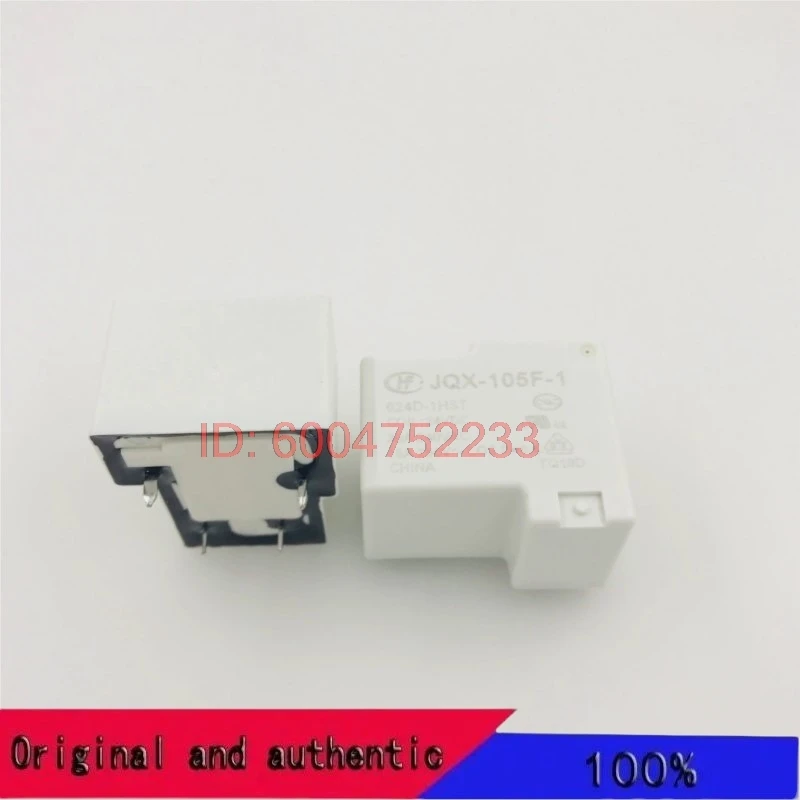 5PCS HF105F-1-024D-1HST Hongfa relay 24VDC, set of normally open 4-pin 30A240VAC