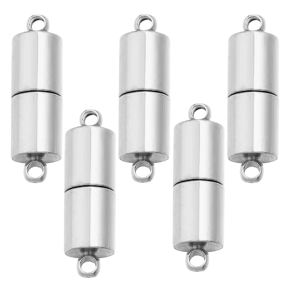 5 teile/los Runde Starke Magnetische Verschlüsse Magnet End Verschluss Anschlüsse für Lederband Armband Schmuck Haken, Die Entdeckungen Wholesa – Detail 7