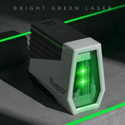 Huepar E011G Green Laser Level Self Leveling Cross Line Rechargeable Tool & Motion Sensor & Pulse Mode -Wave Your Hand to Switch