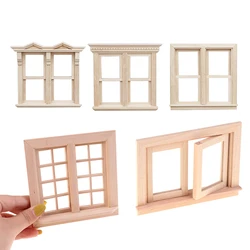 1:12 Dollhouse Miniature Window Sliding Windows Can Be Painted Furniture Model Decor Toy Doll House Accessories