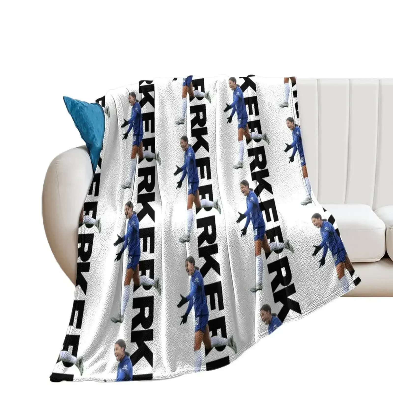 Blue Kerr Graphic design Throw Blanket Stuffeds Blankets Sofas Of Decoration Large Blankets