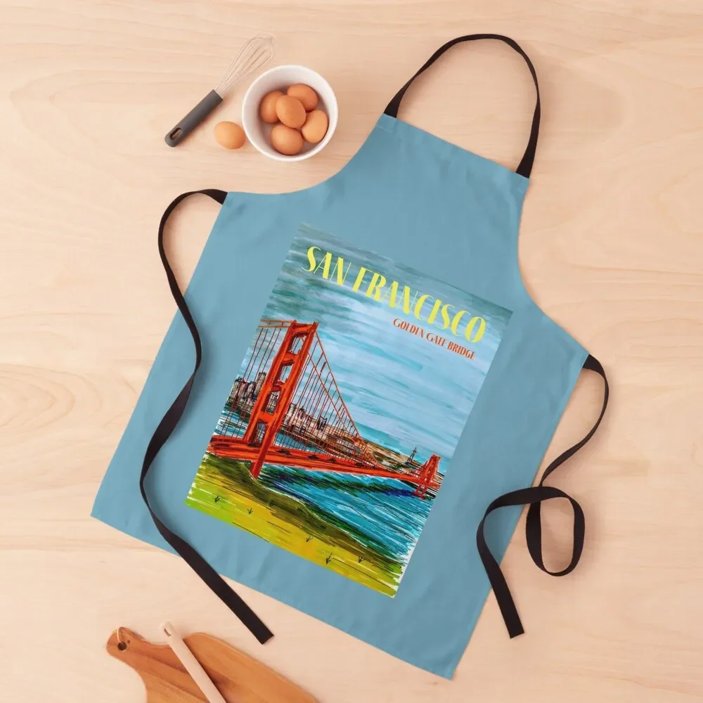 

Golden Gate Bridge Apron Kitchen Items For Home Kitchen Household Items chef for man Apron