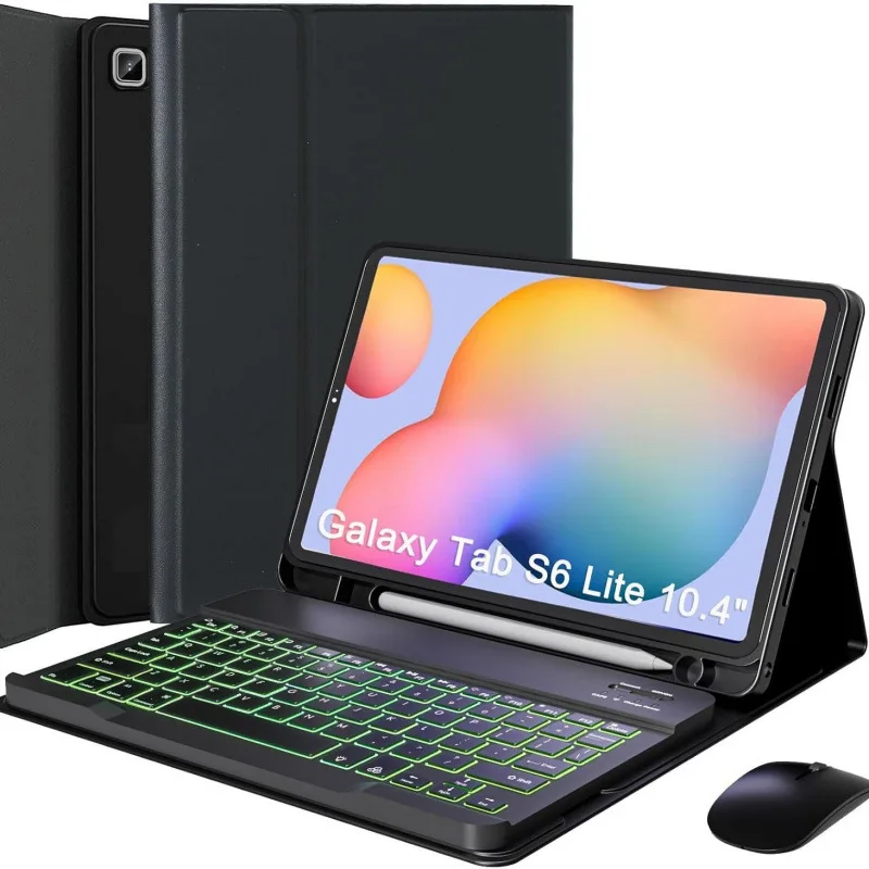 For Samsung Galaxy Tab S6 Lite 10.4 inch P610 P615 P620 With Backlit Keyboard Detachable Keyboard Case For Galaxy Tab P625 P613